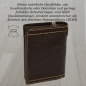 Preview: flevado Büffel Leder Herren Geldbörse schwarz mit abnehmbaren Schlüssel Etui in braun